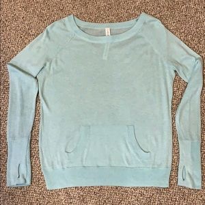 lululemon lightweight  pale green sweater